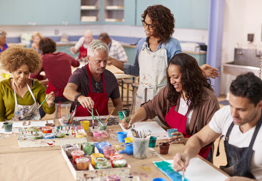 SM Senior Home Services, art classes for adults, kids, and groups, part of What we do