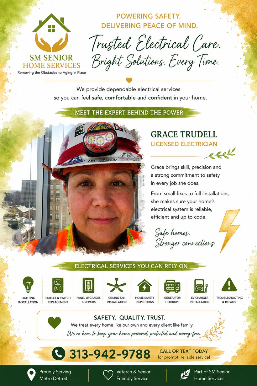 Grace Trudell service flyer — SM Senior Home Services